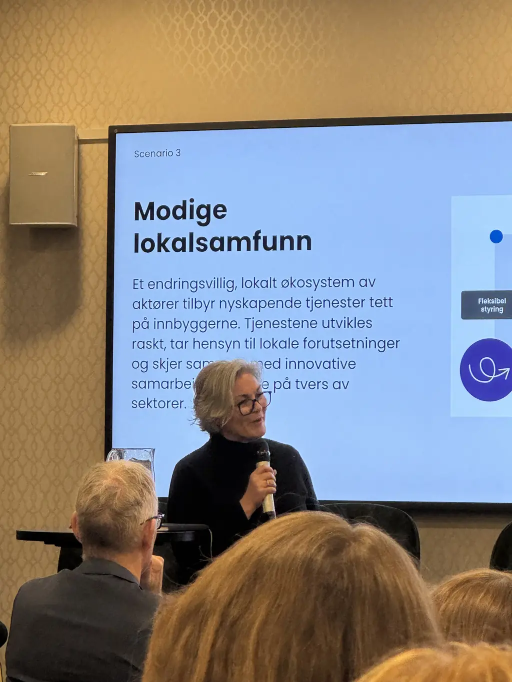 Birgitte deltar i panelsamtale 