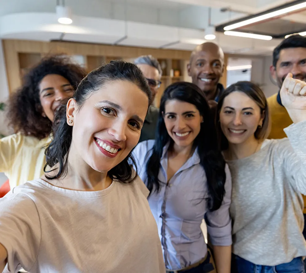 Selfie med flere generasjoner