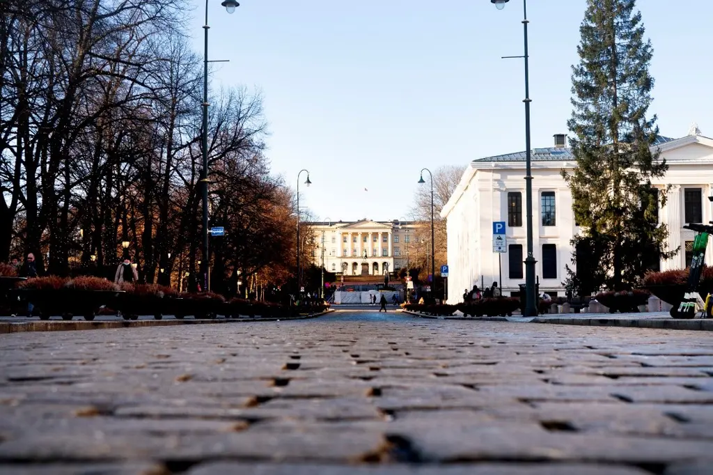 Ingen mennesker på Karl Johan.