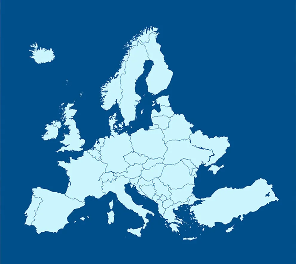 illustrasjon av Europa