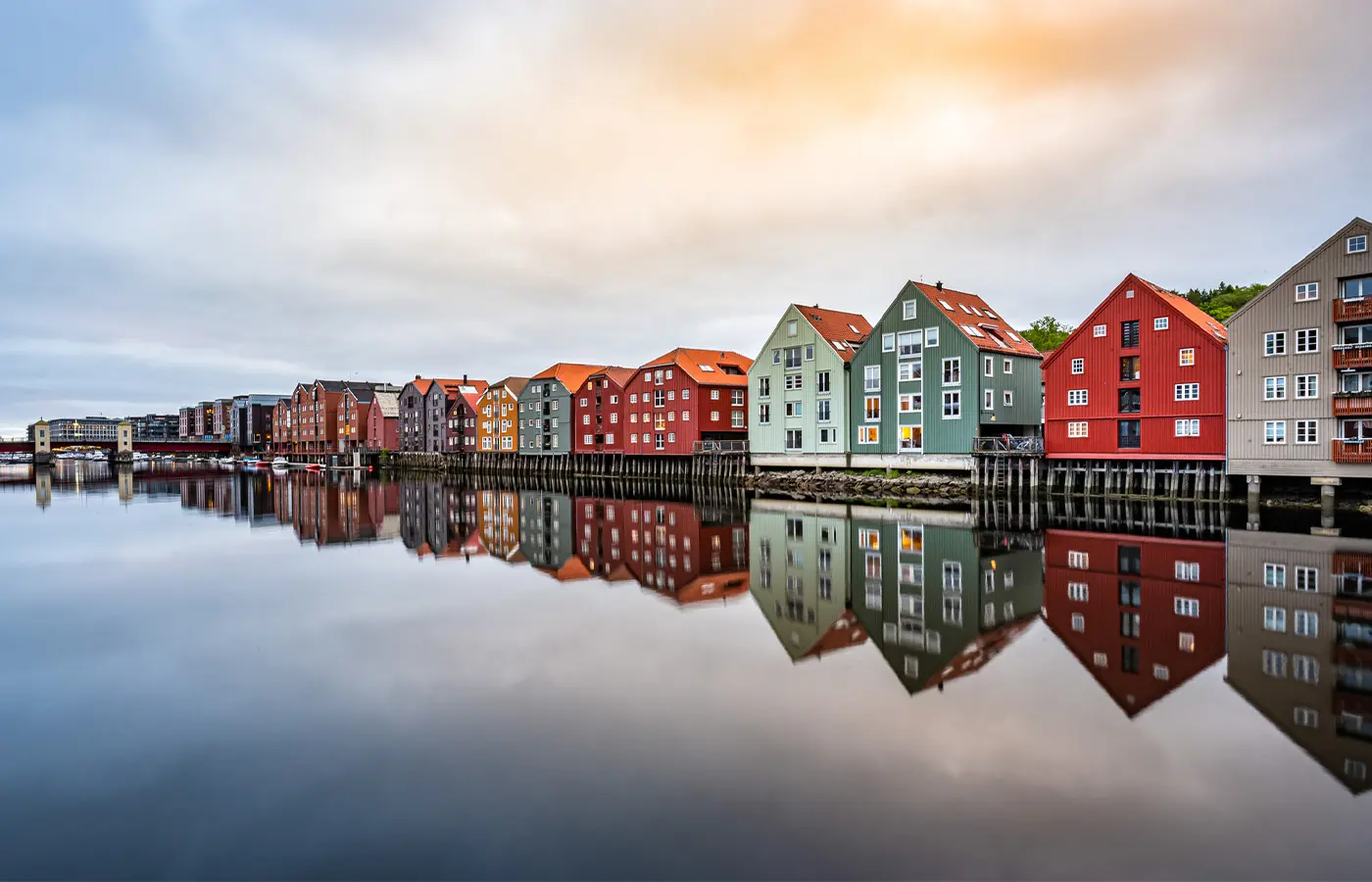 Utsikt over Nidelva i Trondheim.